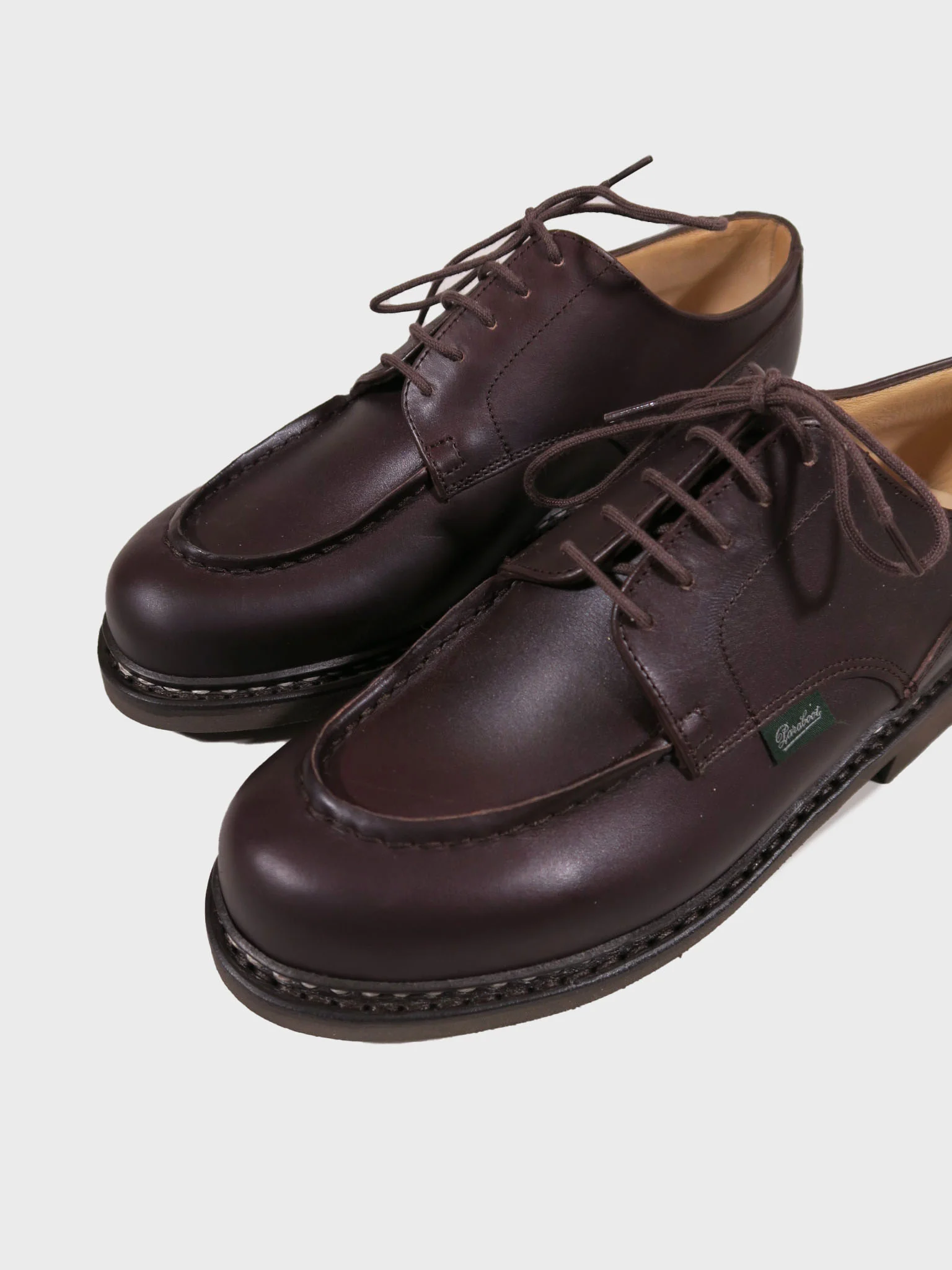 Paraboot Chambord Shoe in Lisse Cafe - Image 3